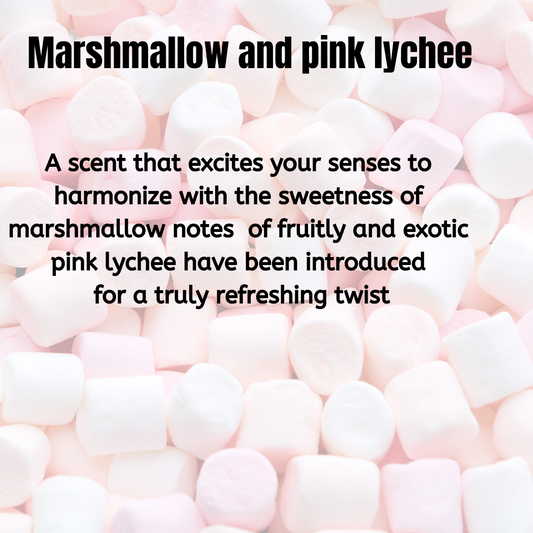 Marshmallow and pink lychee snap bar