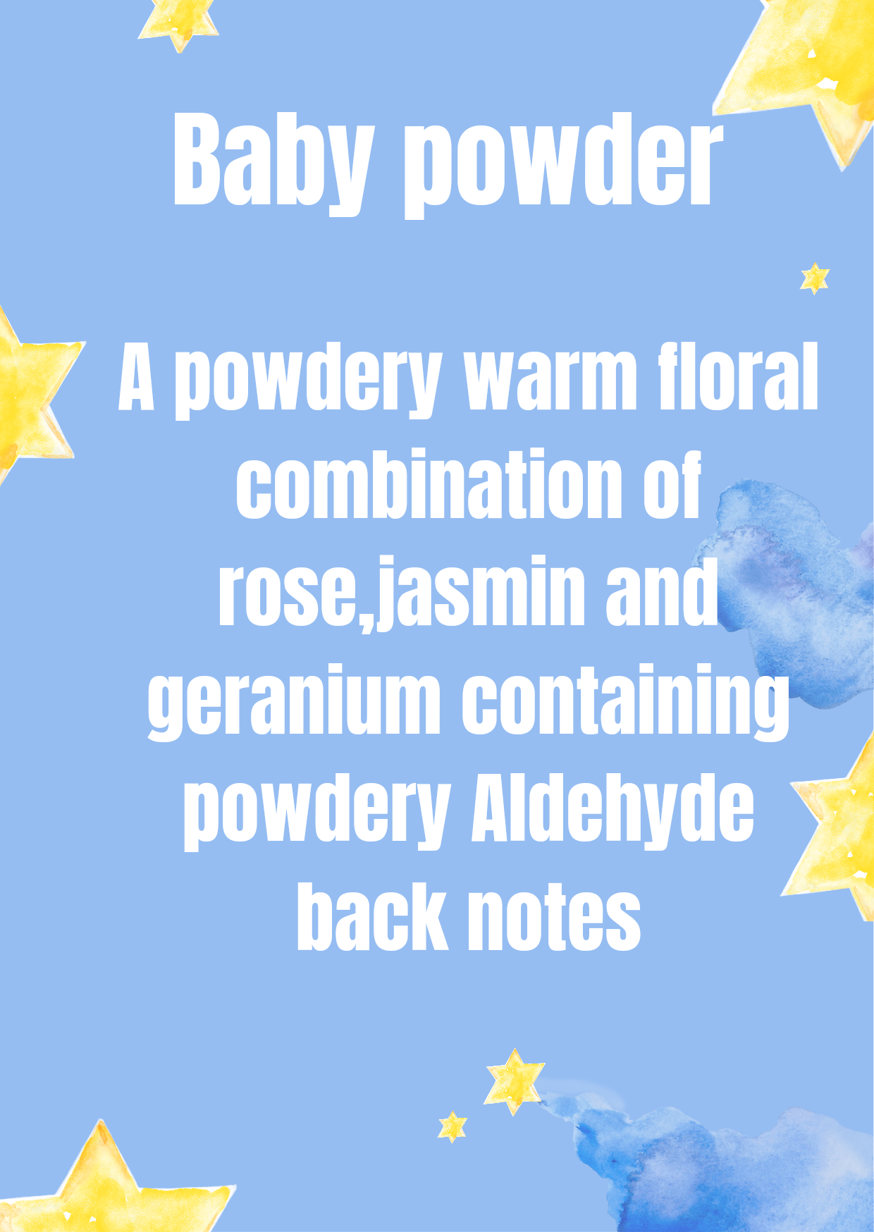Baby powder mini snap bars