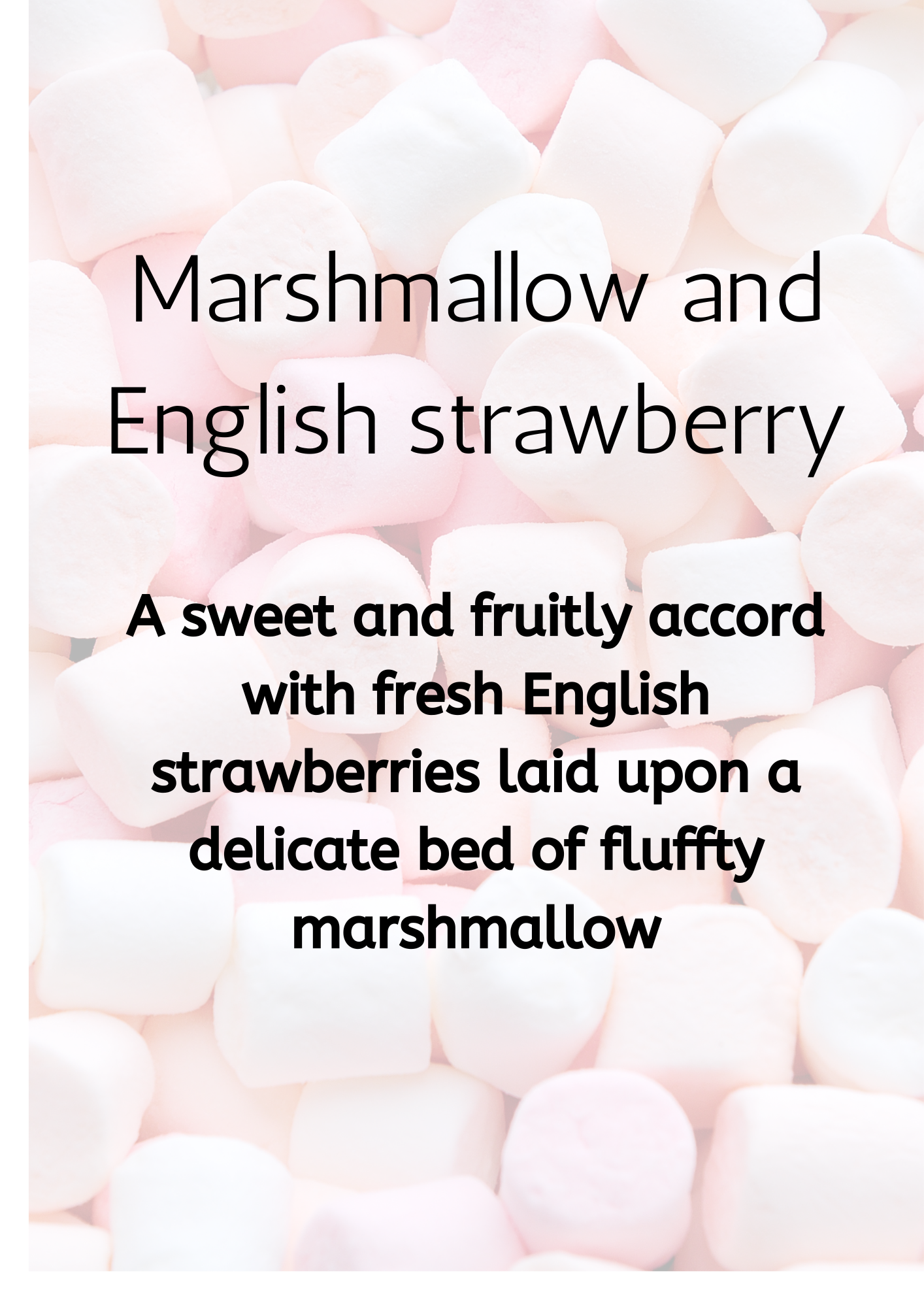 Marshmallow and  English strawberry mini snap bar