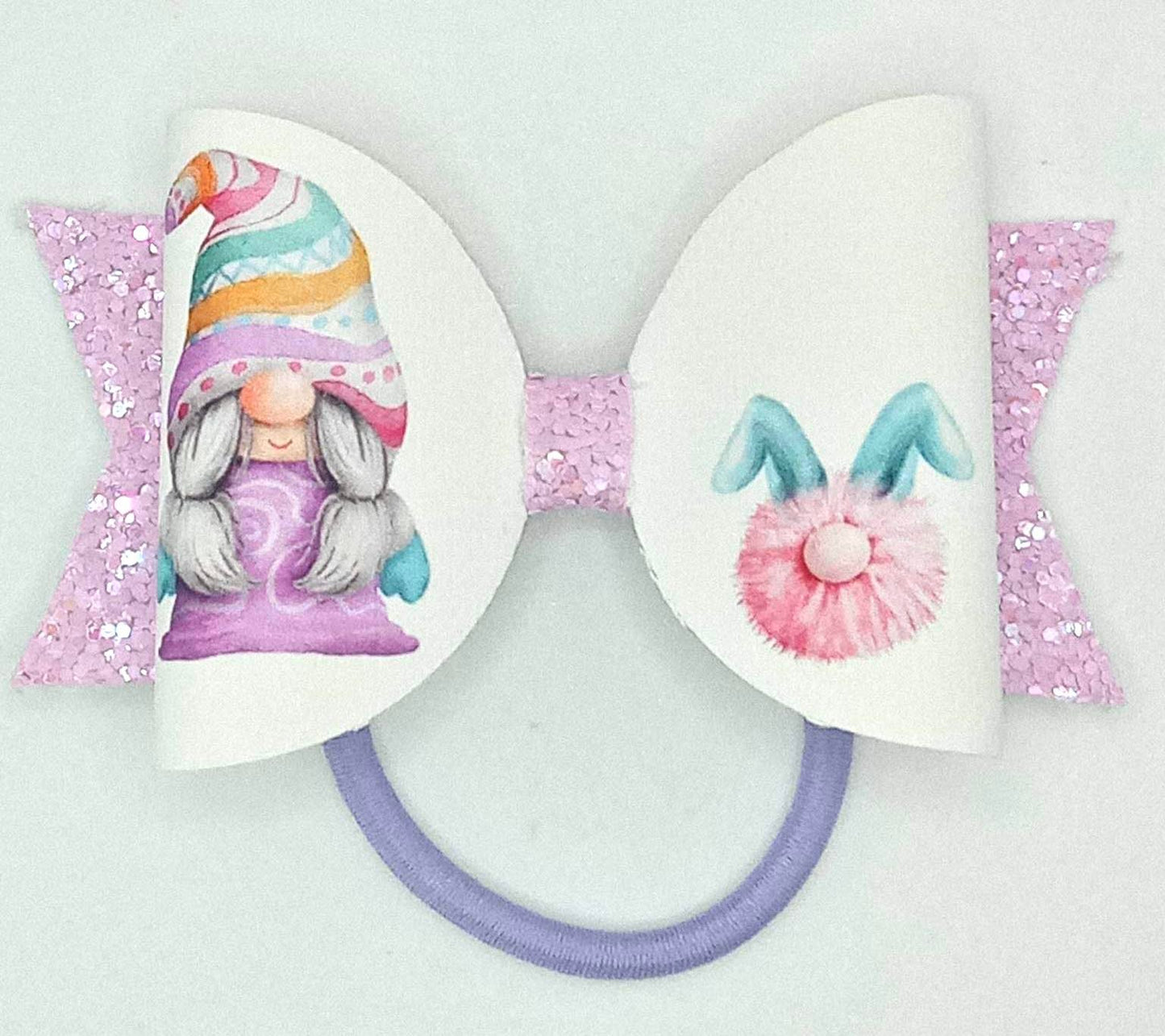 Gnome easter hair bow