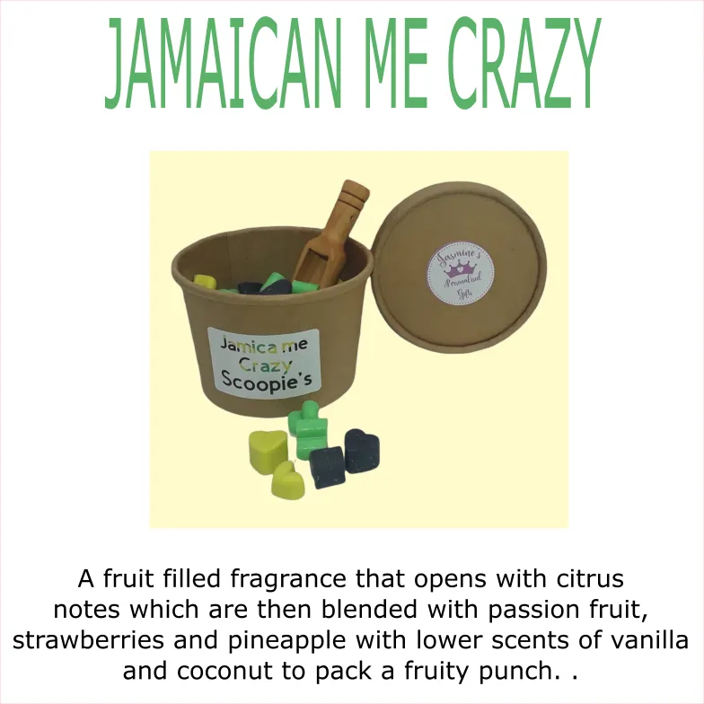 Jamaican me crazy scoopies strong scented melts tropical scent